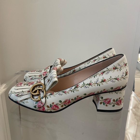 Gucci Marmont Floral Loafer 8.5/38 1/2 - Picture 3 of 7